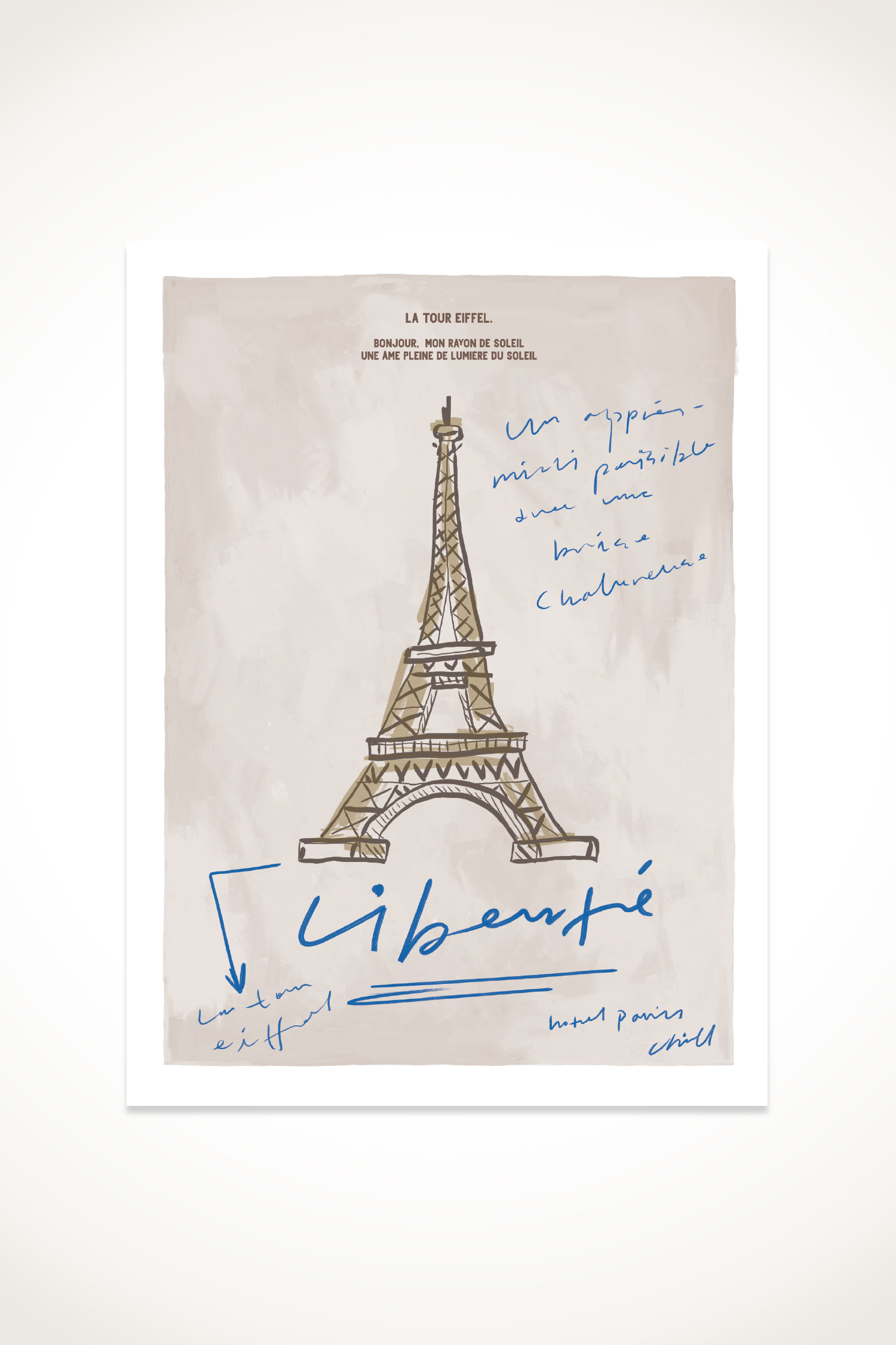 La Tour Eiffel Postcard