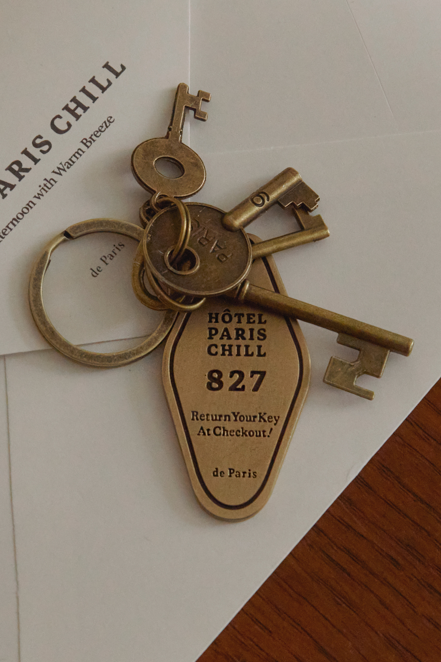 827 Hotel Room Keychain