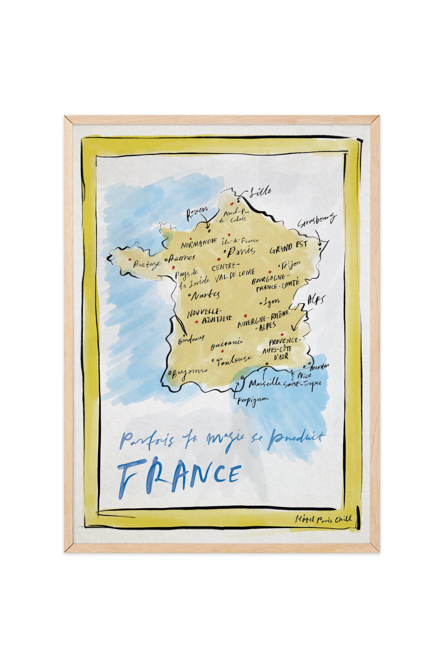 Magic Happens in France Art Print