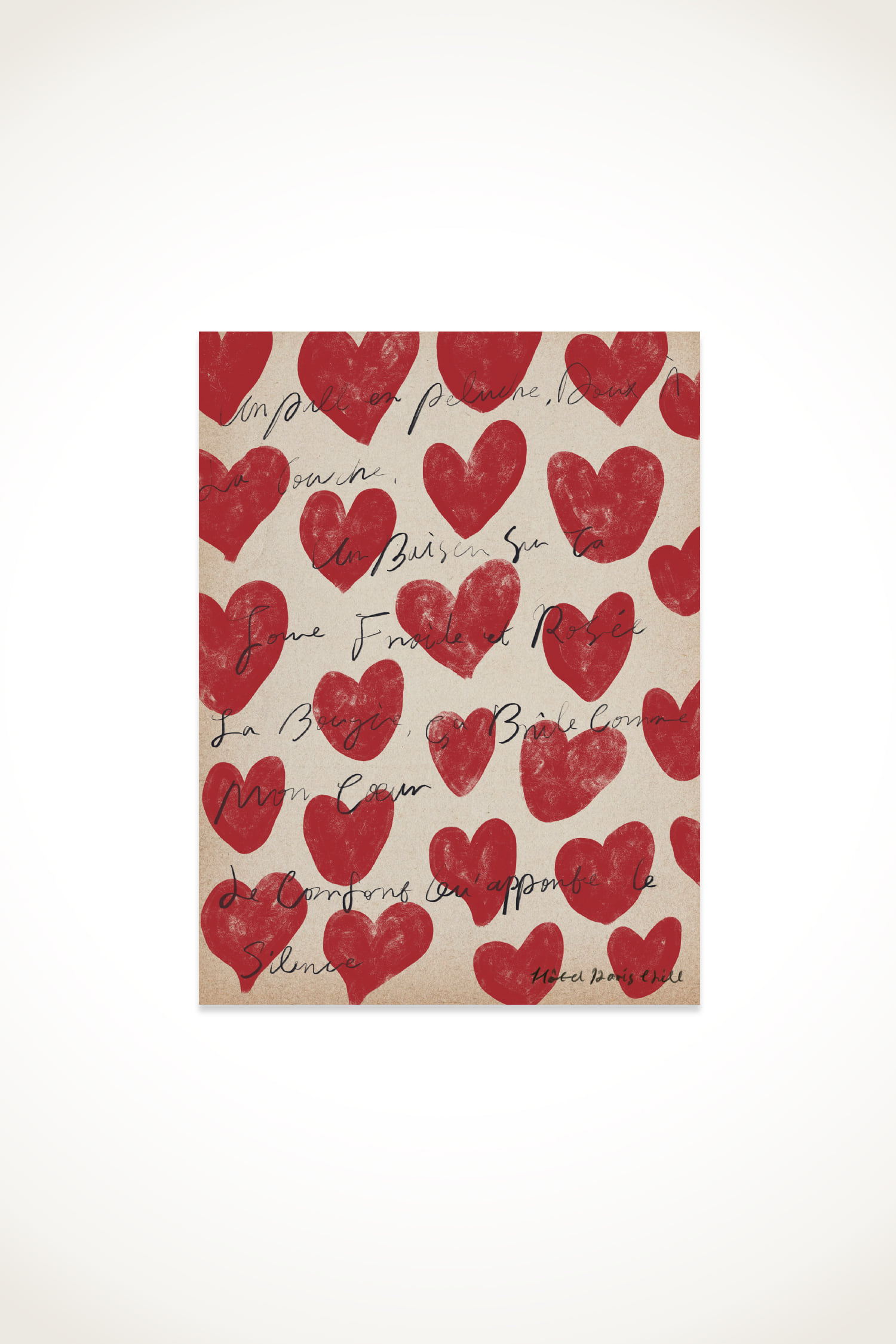 Different Shaped Hearts Postcard