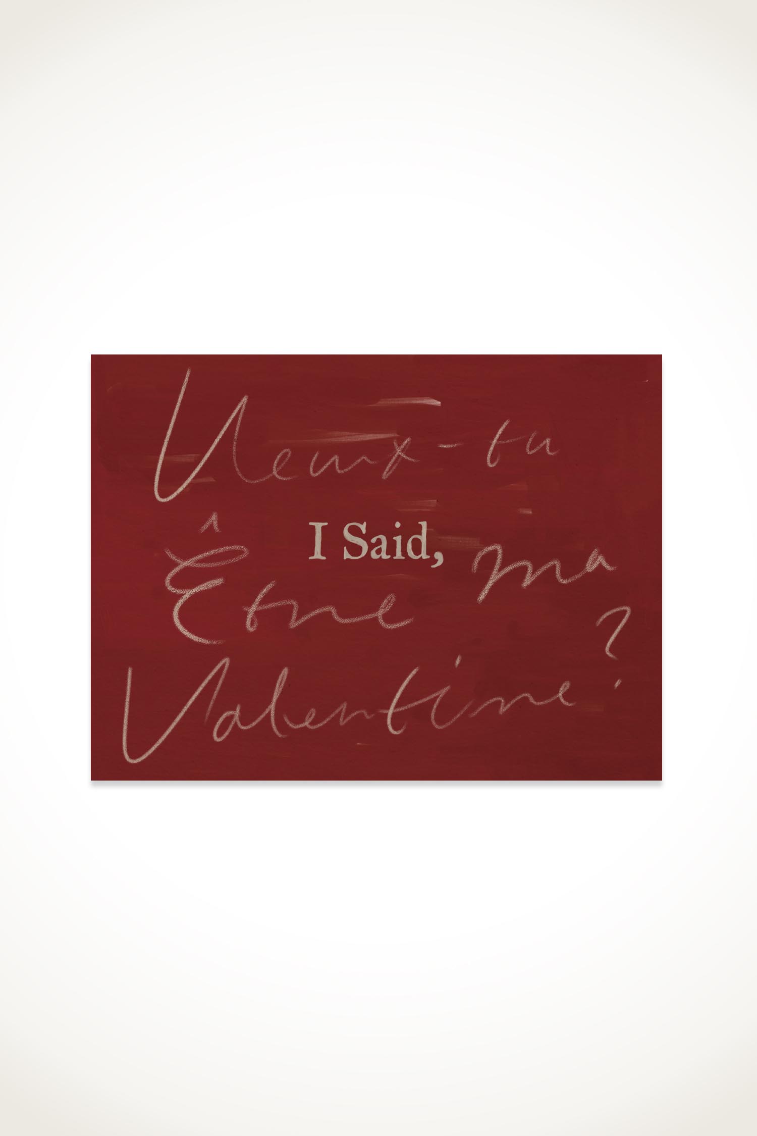 What I Said on Valentine&#039;s Day Postcard