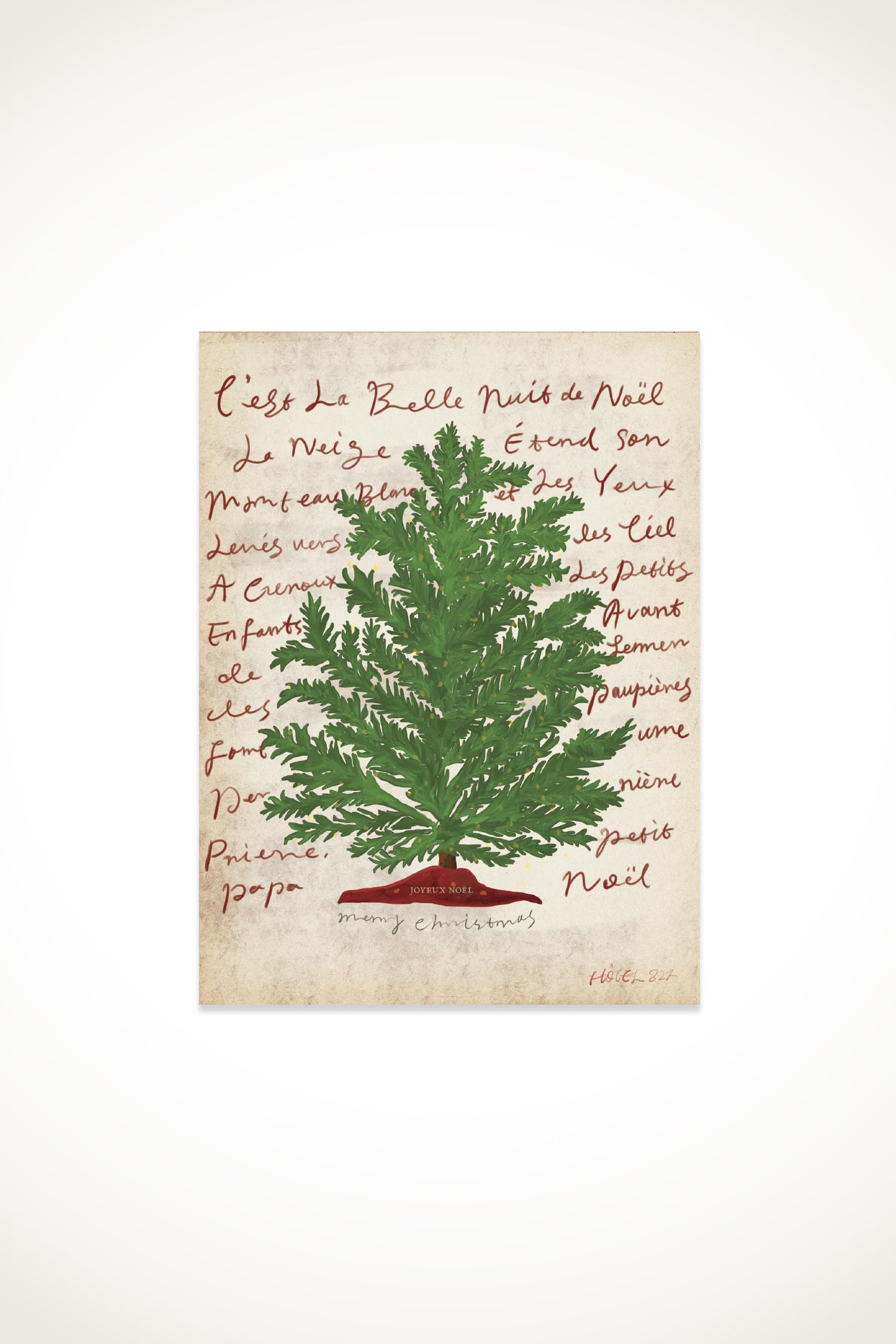 Christmas Tree Postcard